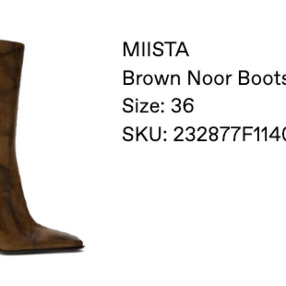 Miista Brown Noor Boots • Size 36 - Picture 2 of 7
